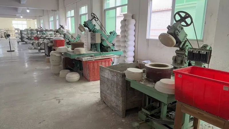 Shaping machines in the main workshop.